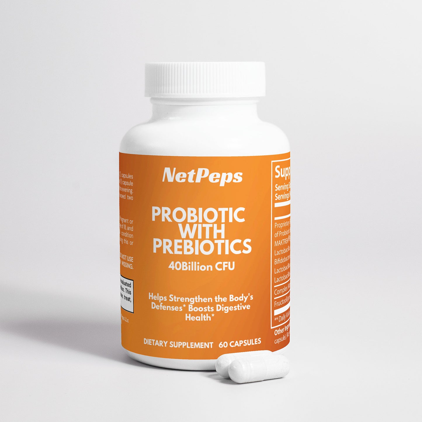 NetPeps Probiotic with Prebiotics 40 Billion CFU - NetPeps