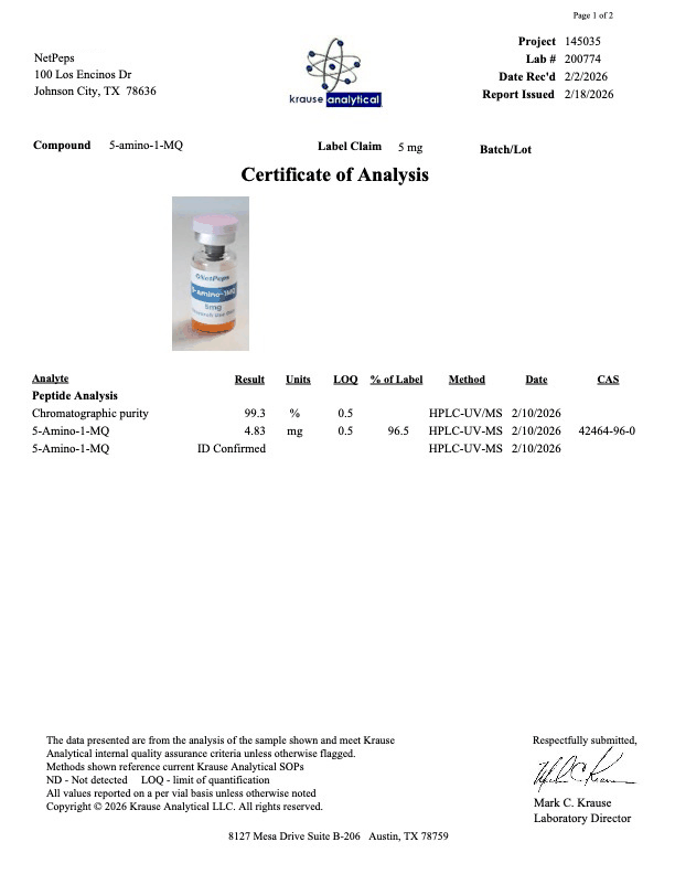 5-Amino-1mq ⎮ 5mg
