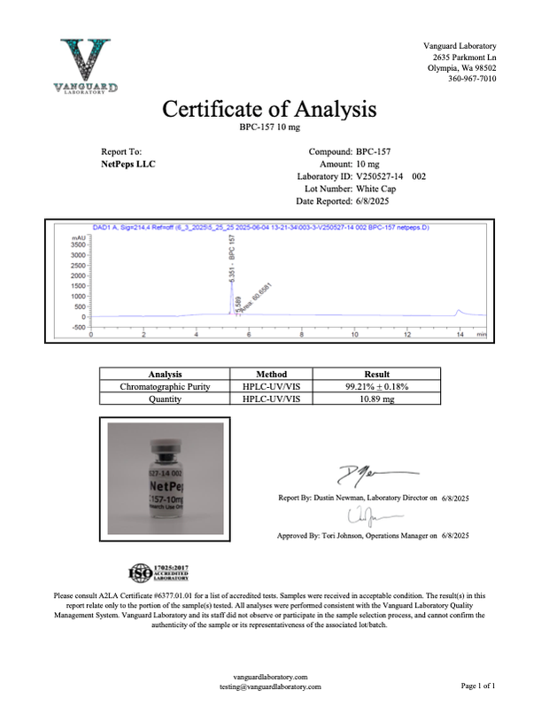 BPC 157 10mg - NetPeps