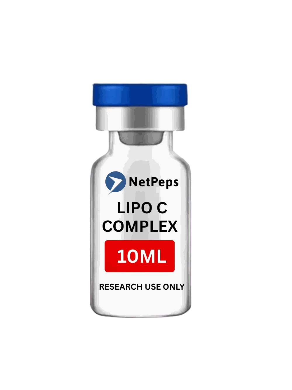 10ML vial of LIPO-C peptide for research use only with storage and legal compliance instructions