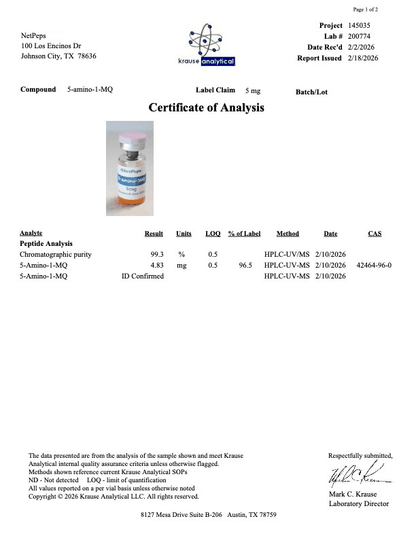 5-Amino-1mq ⎮ 5mg